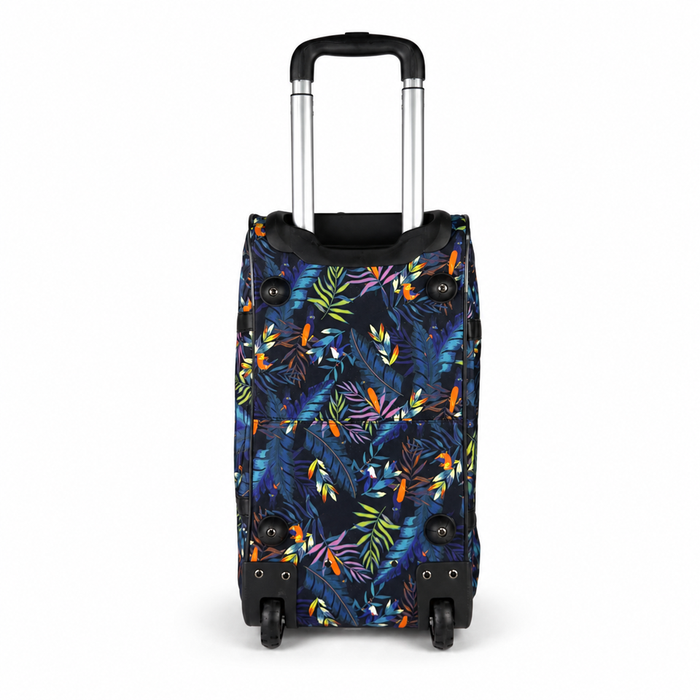 20 Inch Tropical Floral Wheeled Duffel Bag for Weekend Travel