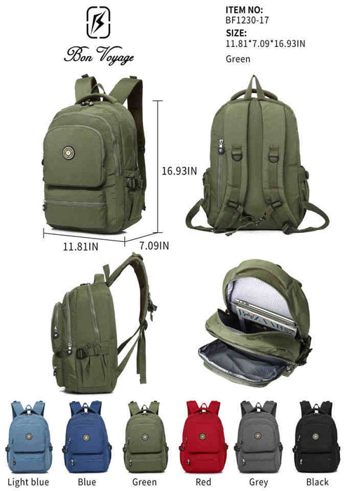 17" Backpack - School & Travel Bag