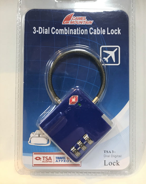 SKG 529B TSA 3-Dial Lock-Royal Blue
