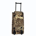 20 Inch Leopard Print Wheeled Duffel Bag for Weekend Travel