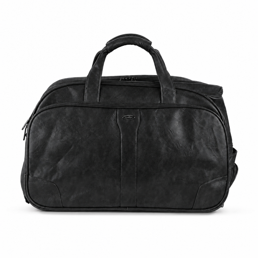 20 Inch Classic Wheeled Duffel Bag for Weekend Travel - Black