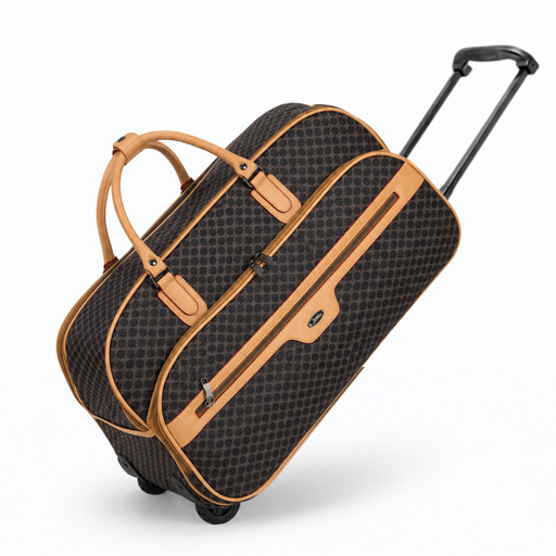 20 Inch Monogram Wheeled Duffel Bag for Weekend Travel