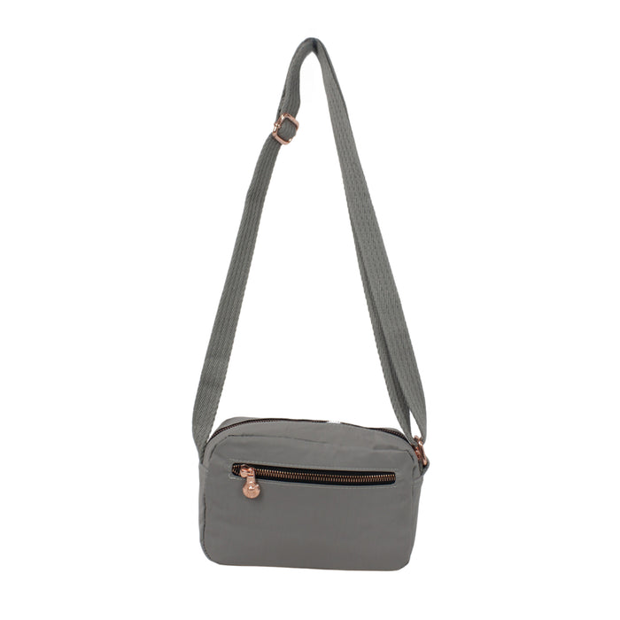 C-B 8716 Cross Body Bag-Grey
