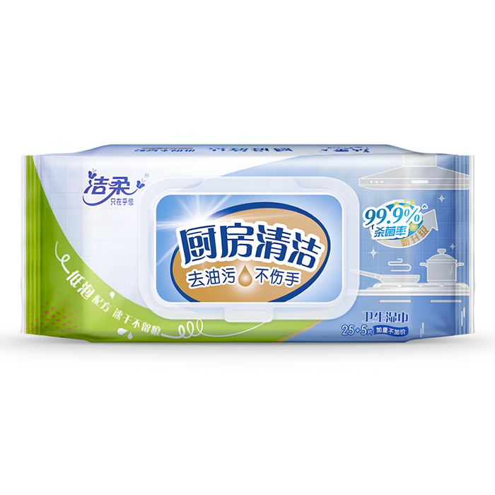 Tissue-#JS009-01 Kitchen Wet Wipes30pcs/Bag 20Bags/Case