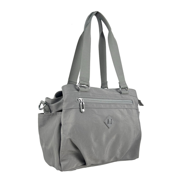 Tote Bag Grey 15 Inch Everyday Shoulder Bag Work Travel Carry B2515