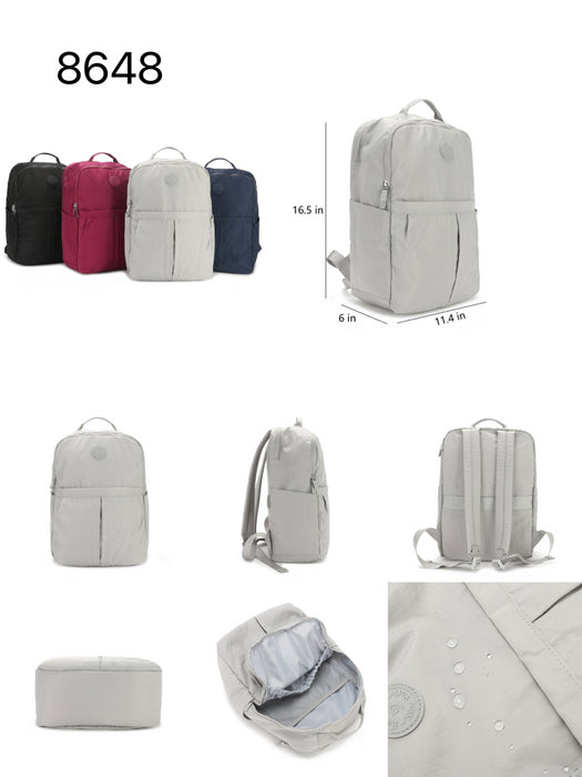 B-B 8648-Backpack-L/Grey 17"