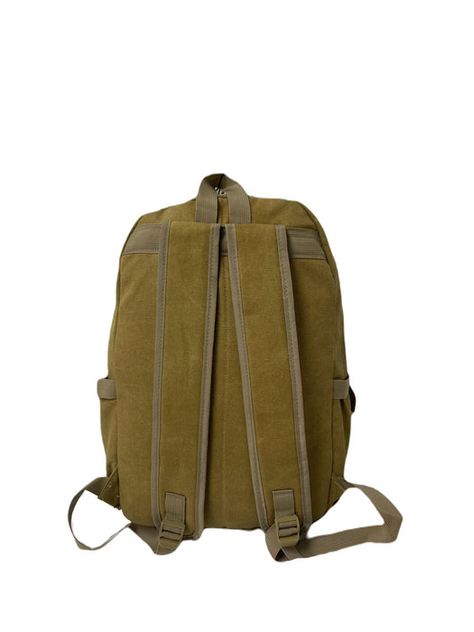 B-BQ 6628 Canvas Backpack-Khaki