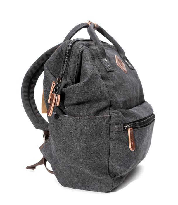 B-MG 6042 Canvas Backpack 14" Black