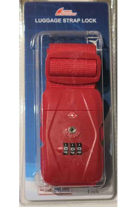 LS-SKG 901 3-Dial Luggage Strap-Red