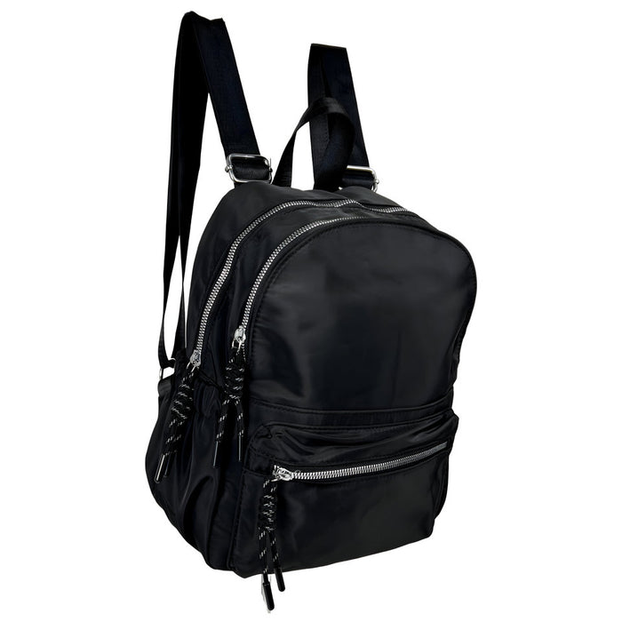 12 Inch Backpack Khaki Mini Bookbag Lightweight School Commute Pack B2001