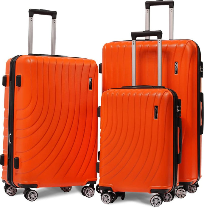 L-948A-3-pc(20'26"30") PC Luggage-Orange(TSA Lock)