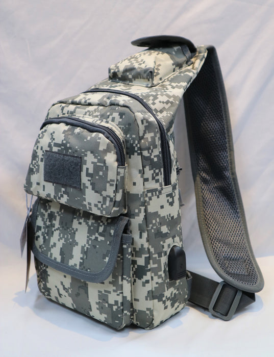 C-36066-3 Crossbody Bag-Grey Camou