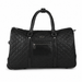 20 Inch Structured Wheeled Duffel Bag for Weekend Travel - Black
