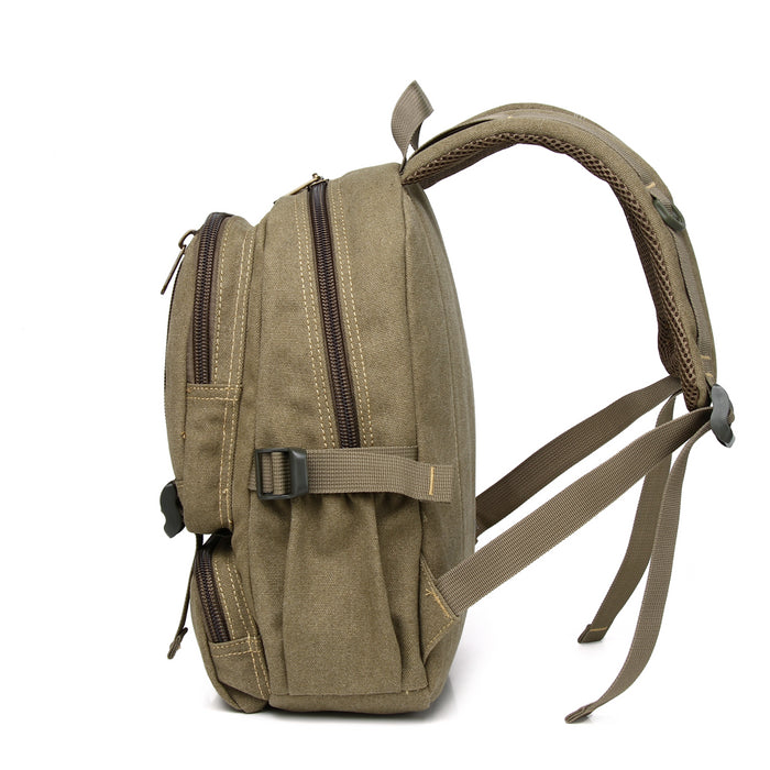 B-BQ 6685 Canvas Backpack 14"-Green