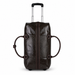 20 Inch Textured Wheeled Duffel Bag for Weekend Travel - Coffee Brown