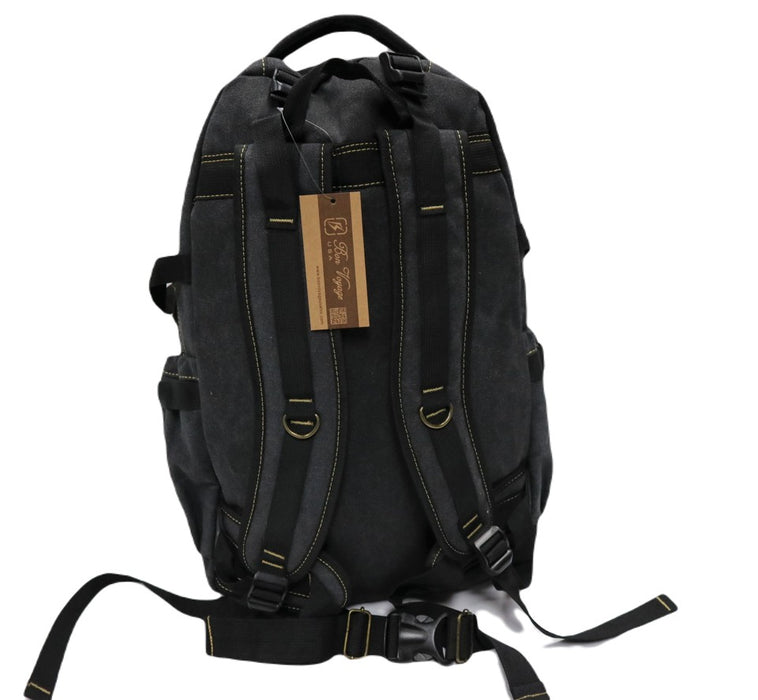 B-BQ 6691A Canvas Backpack 22"-Black