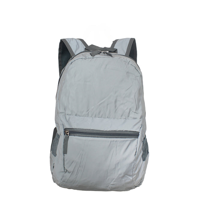 B-B 11038A Packable Backpack 16"- Grey