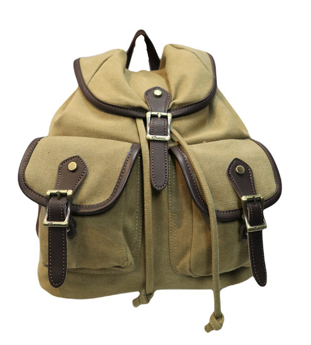 B-FP 96 Canvas Backpack 15"-Khaki