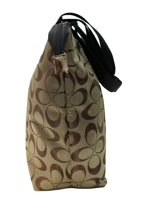 Tote Bag Khaki Shoulder Everyday Work Travel Carry Bag 09005-C