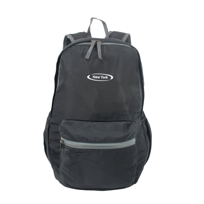 B-B 143 Foldable Backpack Light Weight17"-Black