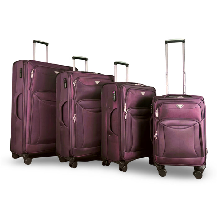 L-9140-4 pcs Luggage 20'24'28"32"-Purple