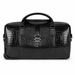 20 Inch Textured Wheeled Duffel Bag for Weekend Travel - Black