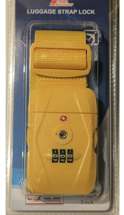 LS-SKG 901 3-Dial Luggage Strap-Yellow