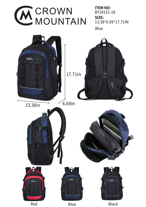 B-BY18121-18 Backpack 18"-Red