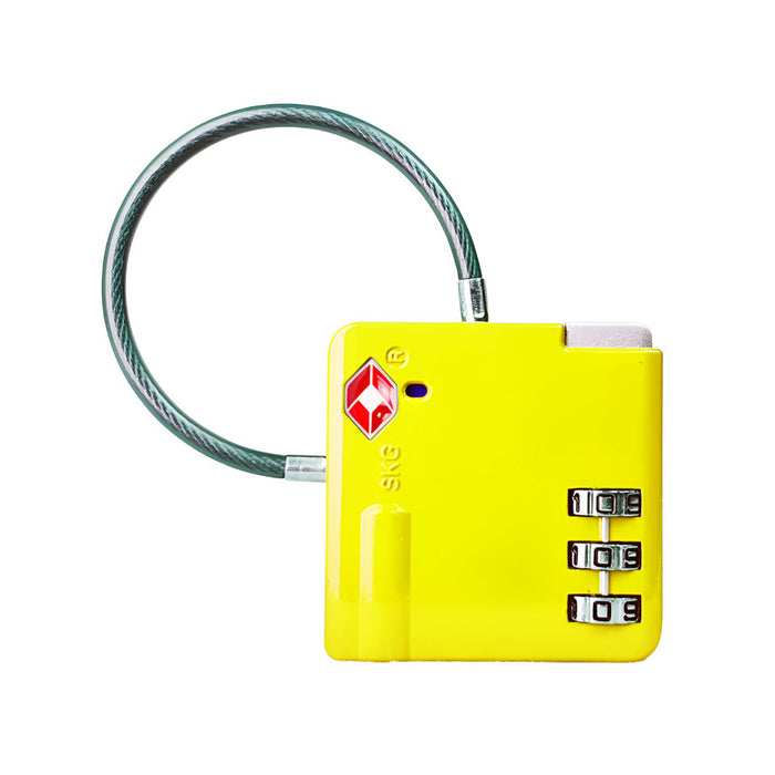 SKG 529B TSA 3-Dial Lock-Yellow