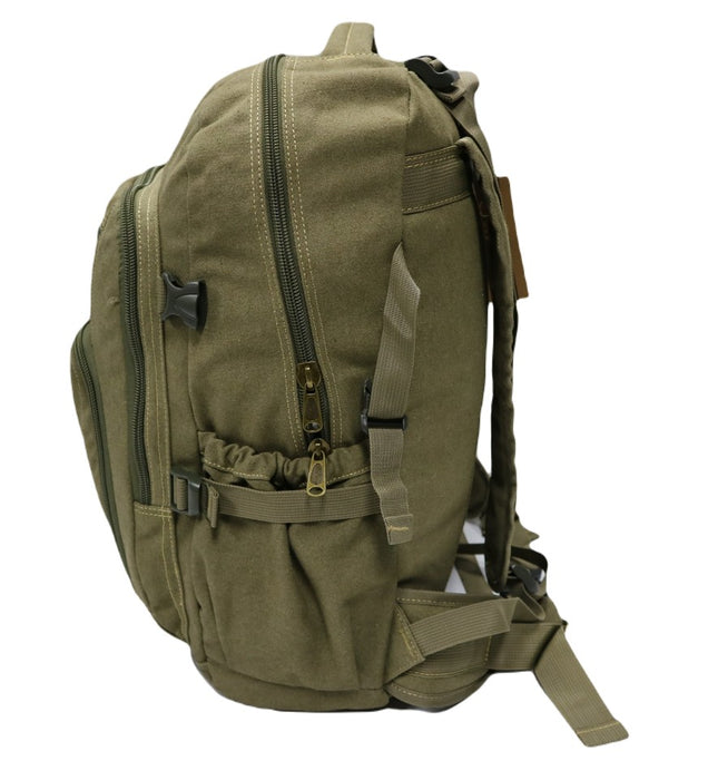 B-BQ 6691A Canvas Backpack 22"-Green