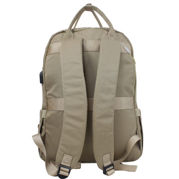 B-2752-Backpack-Beige 17"