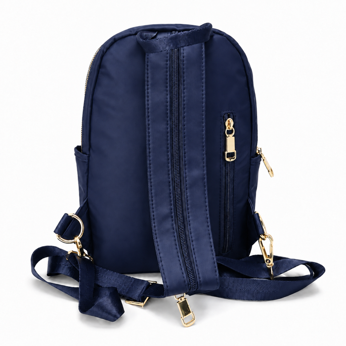 Mini Backpack Black 12 Inch Compact Bookbag Casual School Day Bag