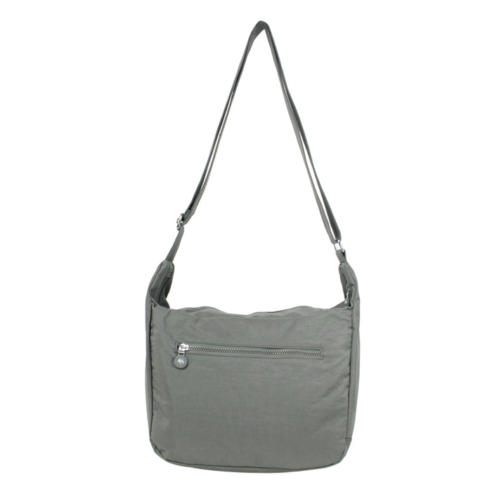 Crossbody Bag Grey Small Shoulder Sling Purse Everyday Travel 8087