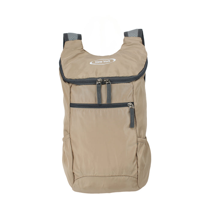 B-B 11039 Packable Backpack 16"- Khaki