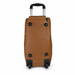 20 Inch Structured Wheeled Duffel Bag for Weekend Travel - Brown