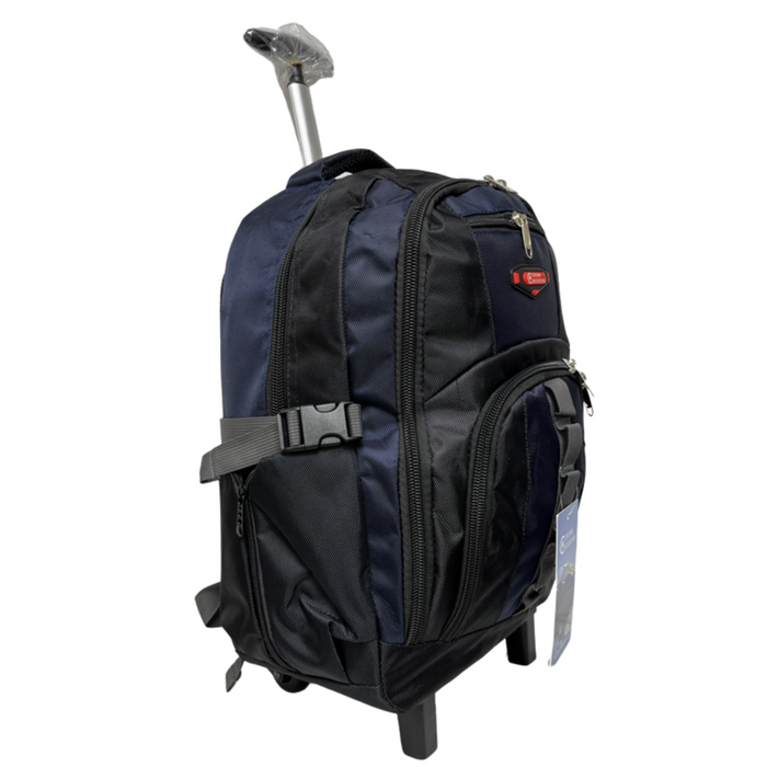 B-BY 8689 2-Pc Backpack w/ Wheels (19" 22")-Navy