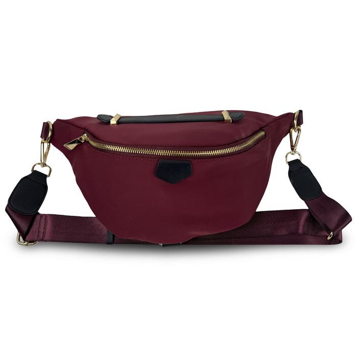 Waist Bag Red Belt Bag Fanny Pack Travel Hands Free Sling B17061