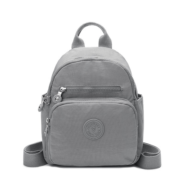 B-B 8672-Backpack-Grey 10"