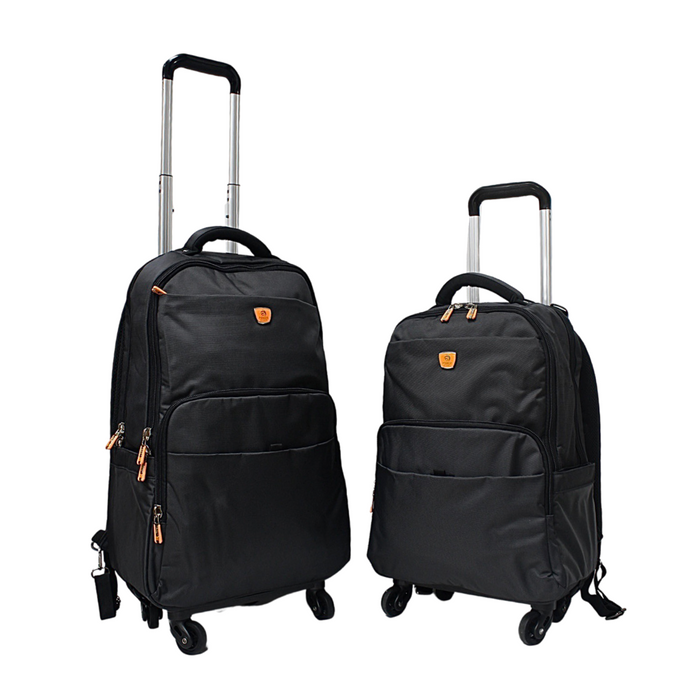 B-1917 2-pc Backpack 4 Wheels (19'22")-Black