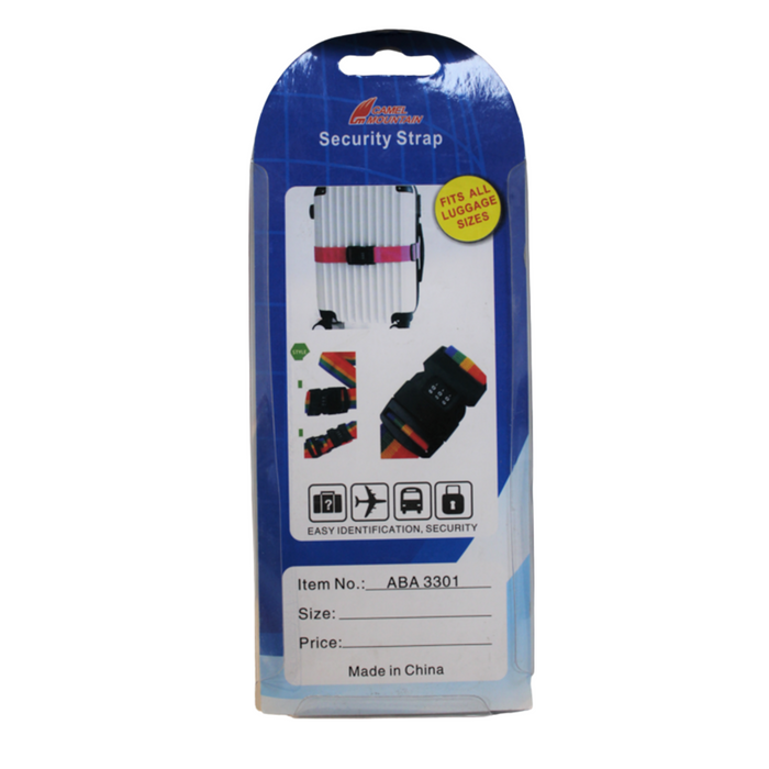 LS-ABA 3301 Luggage Strap-Red/White
