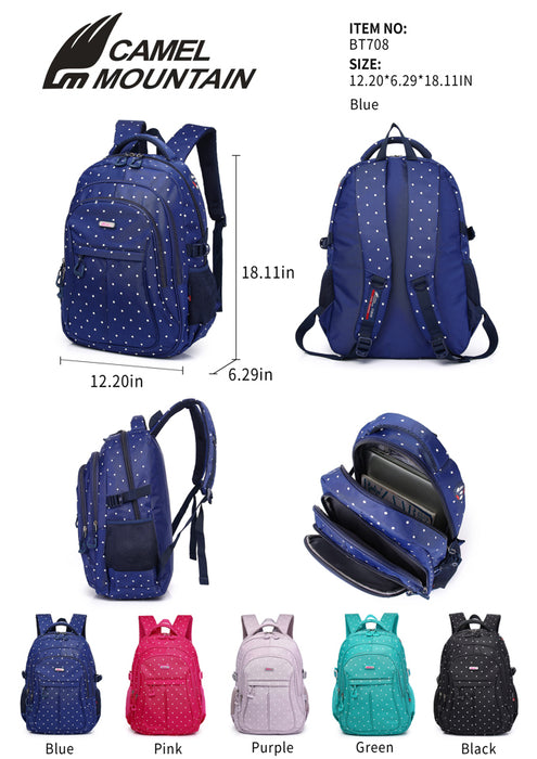 B-BT 708 Backpack18"-L/Purple