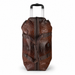 20 Inch Classic Wheeled Duffel Bag for Weekend Travel - Brown