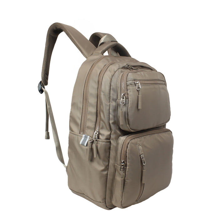 17 Inch Backpack Brown Everyday School Bookbag Travel Day Bag B642
