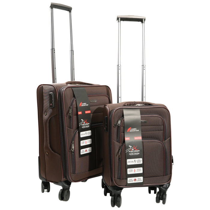 L-9122-2 pcs Luggage16"20' TSA Lock-Brown