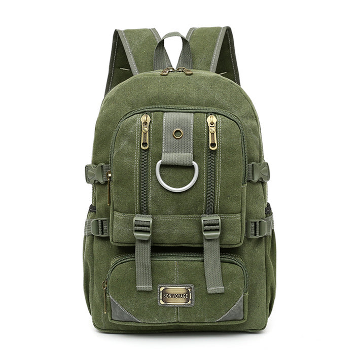 B-BQ 6618C Canvas Backpack 18"-Army Green