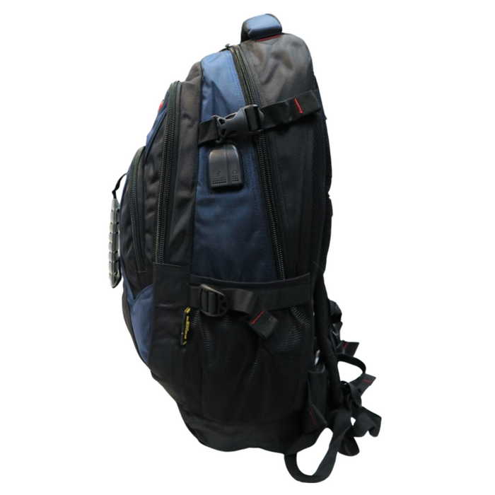 22 Inch Backpack Navy School Bookbag Everyday Commuter Day Bag 8706