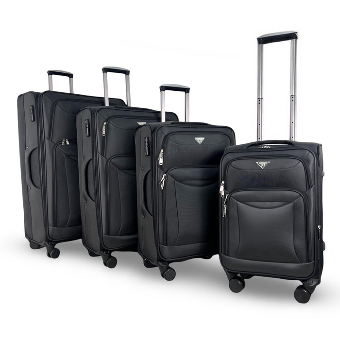 L-9140-4 pcs Luggage 20'24'28"32"-Black