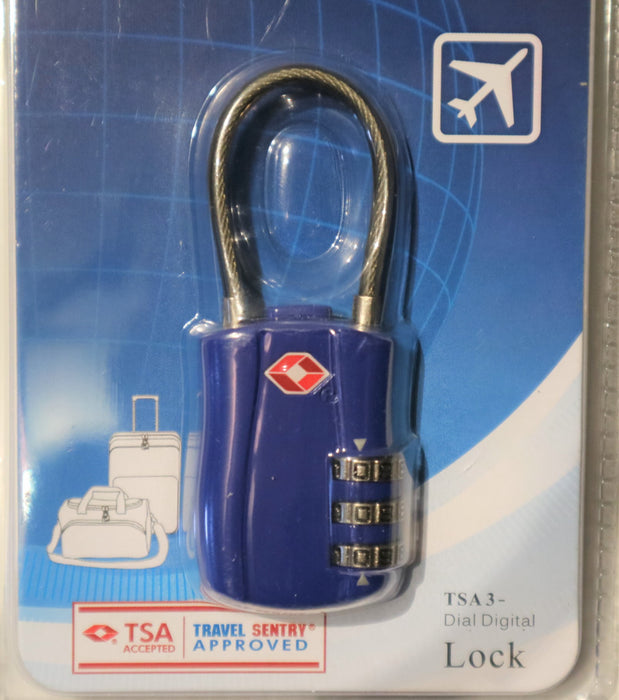 SKG 527B TSA 3-Dial Lock-Royal Blue
