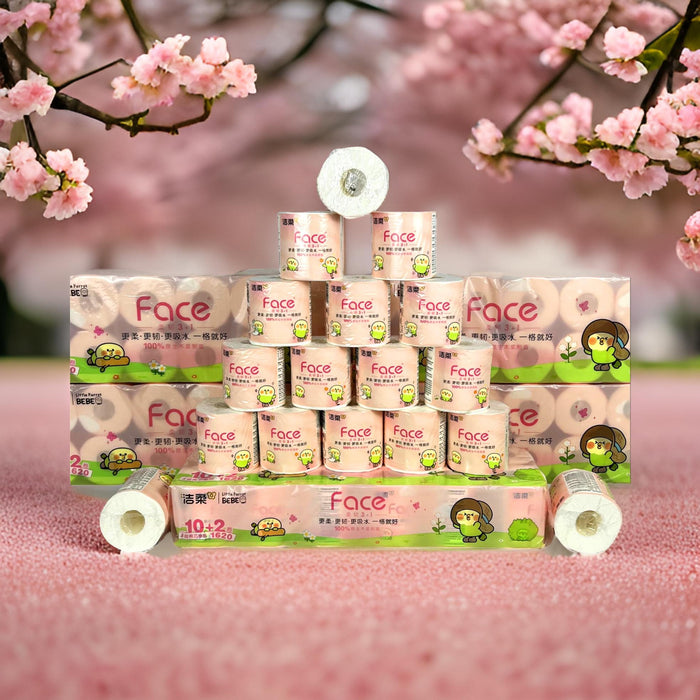 Tissue-#PJ224-12 Toilet Paper-4ply12 rolls/Pack 6 Pack/Case