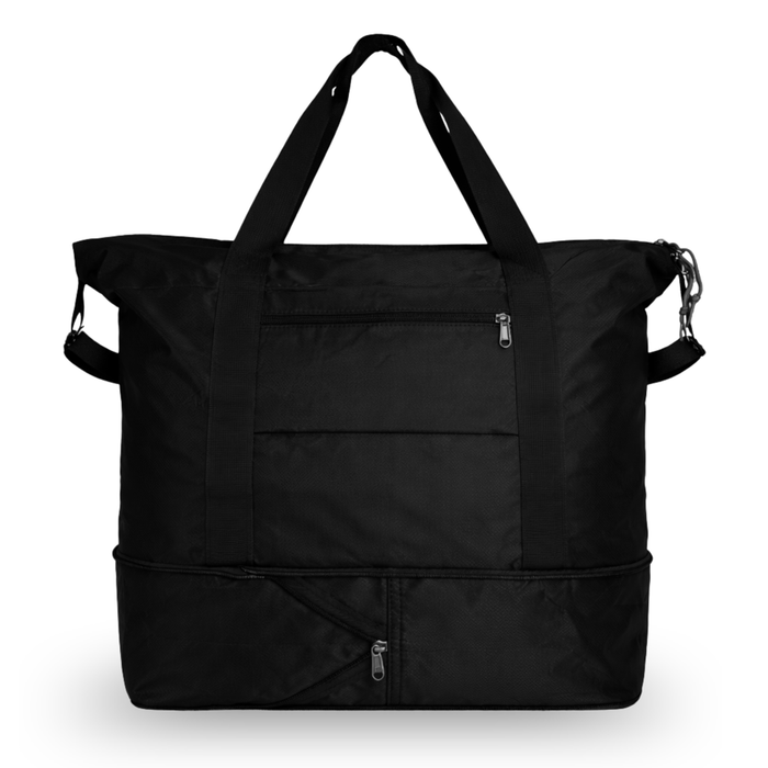 Duffel Bag Foldable Lightweight Weekender Gym Travel Grey Blue Black 2073